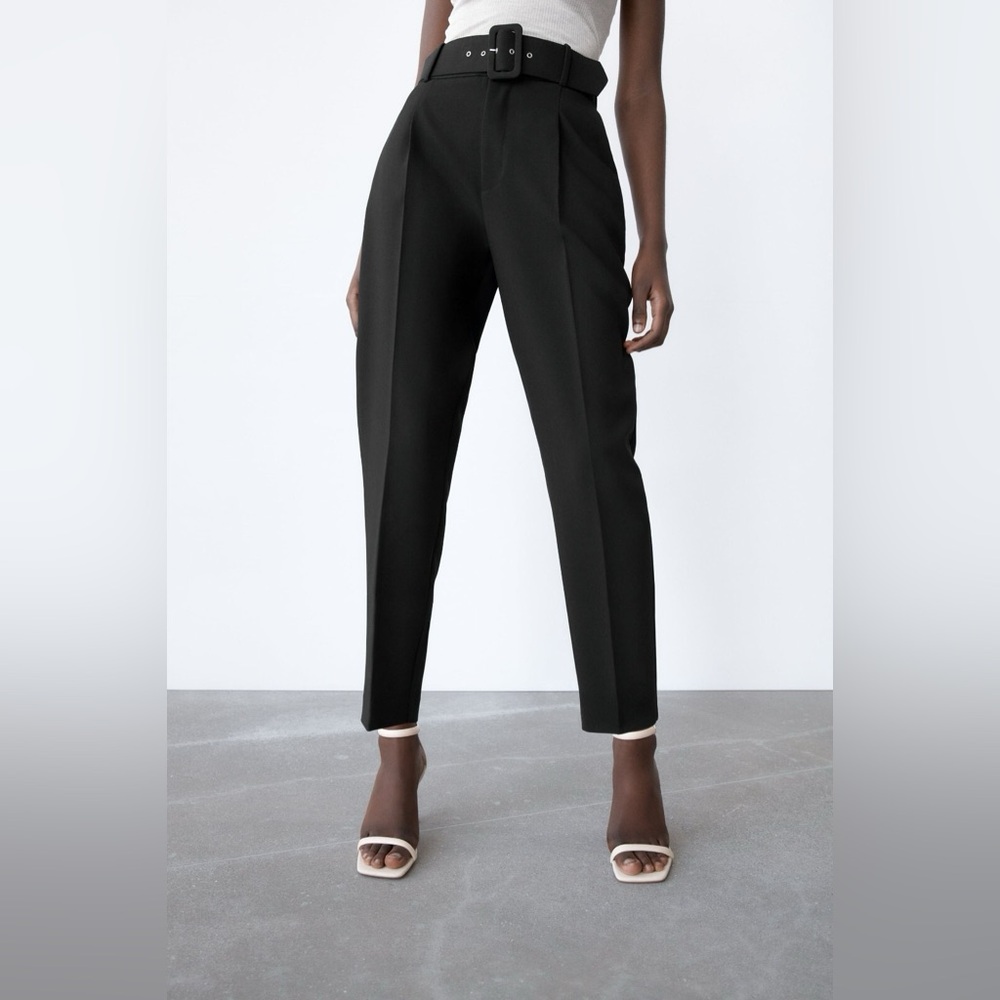 Zara Black High-Waisted Pants
